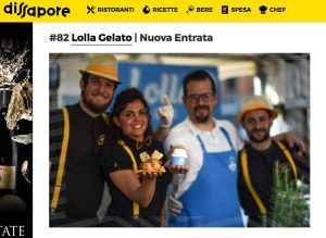 Lolla gelato tra le 100 migliori gelaterie d'Italia