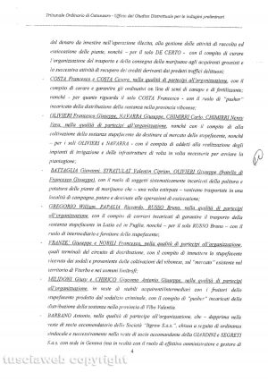 Operazione antidroga Giardini Segreti - L'ordinanza del gip di Catanzaro