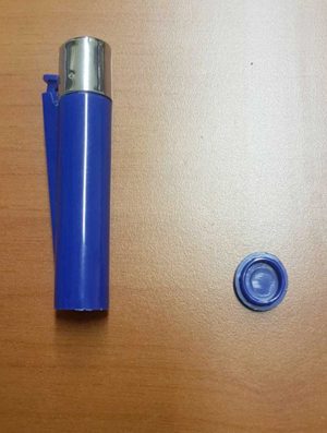 Viterbo - Carabinieri - L'accendino dove era la nascosta la droga