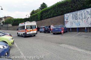Montefiascone - Donna colta da malore - L'automedica sul posto