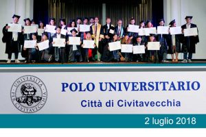 Cerimonia di consegna del diploma di laurea al polo universitario di Civitavecchia 