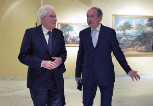 Sergio Mattarella e Emmanuele Emanuele, cittadino onorario di Sutri