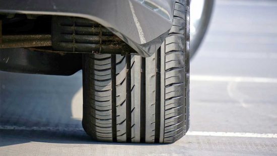 Lo pneumatico di un'auto