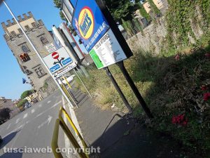 Viterbo - Erbacce e sporcizia in via Fratelli Rosselli