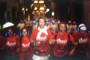 Viterbo - Street workout sotto la Macchina di Santa Rosa