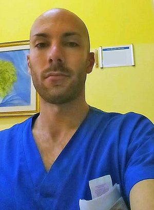 L'infermiere Alessandro Evangelisti