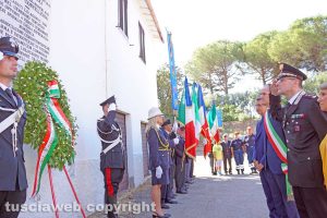 Viterbo - La commemorazione dei carabinieri Pietro Cuzzoli e Ippolito Cortellessa