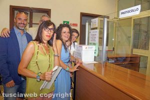 Viterbo - Il gruppo di Chiara Frontini consegna la sua proposta per la città