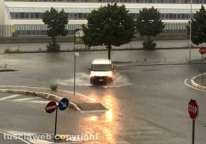 Il nubifragio su Viterbo