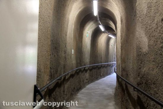 Il parcheggio di via Sant'Antonio all'uscita dell'ascensore