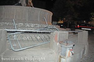 Viterbo - Centro storico - Maxirissa a San Faustino - Intervento di polizia e carabinieri