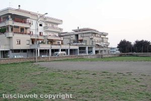 Viterbo - Il campo da calcio del parco Robinson al Pilastro