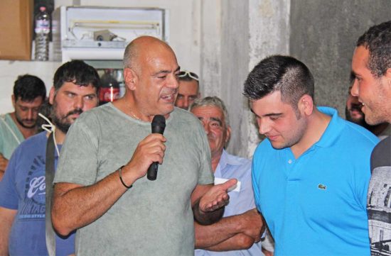 Viterbo - Santa Rosa - Sandro Rossi con i nuovi facchini