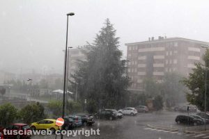 Viterbo - Pioggia e grandine