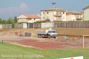 Sport - Calcio - Viterbese - I lavori al Paris di Grotte di Castro