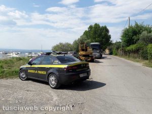 Montefiascone - Air show - L'arrivo dei mezzi della finanza