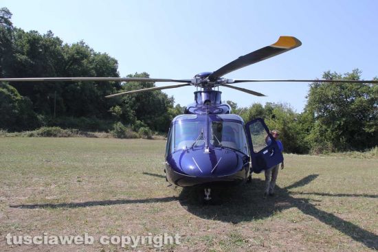 Montefiascone - L'elicottero Aw 139