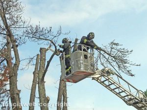 Montefiascone - L'intervento dei vigili del fuoco