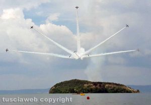 Montefiascone - Lago di Bolsena - Le prove generali delle frecce tricolori