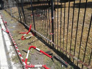 Tarquinia - Sfondata la recinzione della necropoli etrusca
