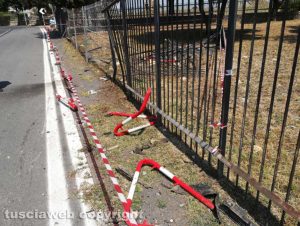 Tarquinia - Sfondata la recinzione della necropoli etrusca