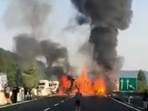 Incidente sulla A1 tra Orvieto e Fabro