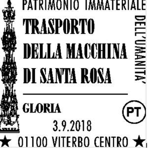 Annullo filatelico dedicati a santa Rosa