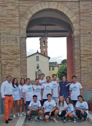 Francesco Bigiotti all'iniziativa "Bagnoregio plastic free"