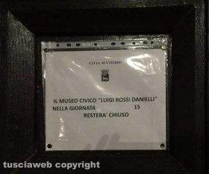 Viterbo - Il Museo Civico chiuso a Ferragosto