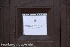 Viterbo - Il Museo Civico chiuso a Ferragosto