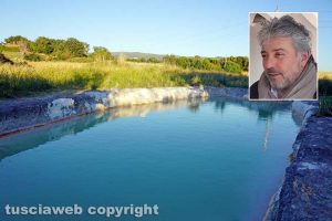 Viterbo – La pozza segreta di Castel d’Asso - Nel riquadro l'avvocato Enrico Valentini