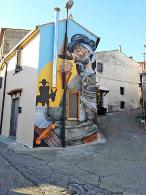 Il murale di Don Chisciotte a Sant'Angelo
