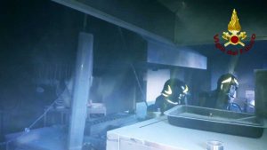 Santa Marinella - Incendio in un ristorante sul lungomare