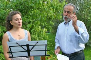 Cultura - Un momento delle prove di "Cantar sonetti, cantar ottave"