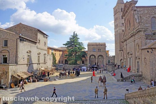 Viterbo - Le riprese del film Medici