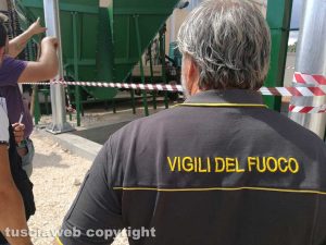 I vigili del fuoco sul posto