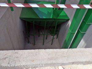 Il punto in cui sarebbe precipitato il 44enne