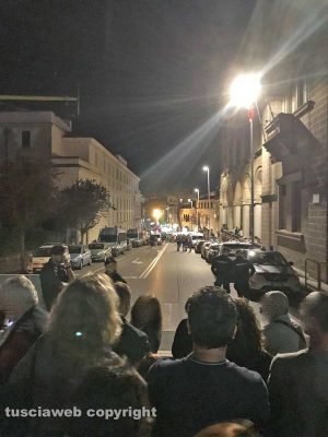 Viterbo - Santa Rosa - Via Rosselli vuota la sera del 3 settembre