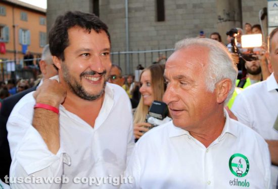 Matteo Salvini e Vincenzo Fiorillo