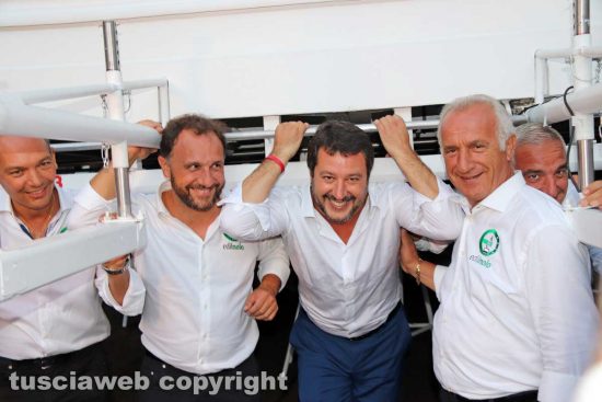 Matteo Salvini sotto Gloria