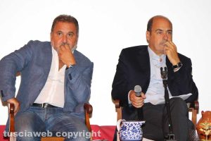 Vetralla - Enrico Panunzi con Nicola Zingaretti