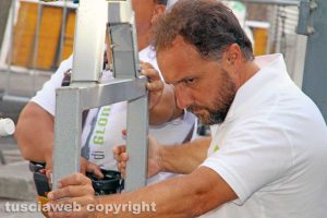 Viterbo - Santa Rosa 2018 - Il costruttore Mirko Fiorillo 