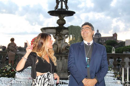 Alessandra Troncarelli ed Emanuele Fiano