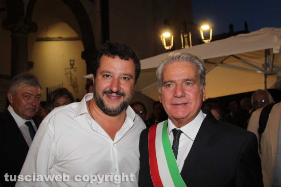 Matteo Salvini con Giovanni Arena