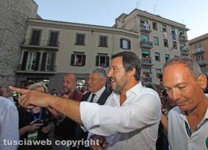 Trasporto della macchina di Santa Rosa 2018 - Il ministro degli Interni Matteo Salvini