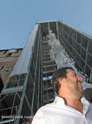 Trasporto della macchina di Santa Rosa 2018 - Il ministro degli Interni Matteo Salvini