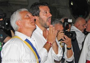 Trasporto della macchina di Santa Rosa 2018 - Il ministro degli Interni Matteo Salvini