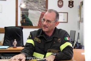 Il comandante provinciale dei vigili del fuoco Emanuele Pianese