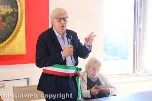 Sutri - L'intitolazione delle vie a Benedetto Croce e Federico Zeri - Vittorio Sgarbi e Giulio Giorello