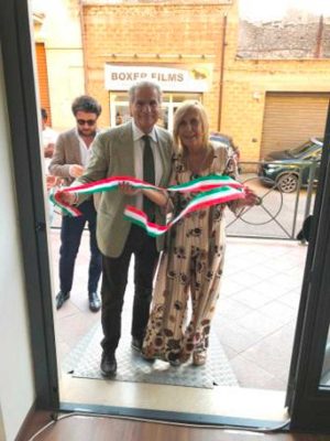 Il sindaco Arena con la presidente Sperdi